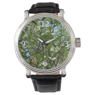 Reloj De Pulsera Ramas de Dogwood florecen árboles de primavera