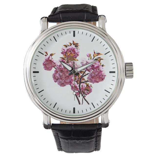 Reloj De Pulsera Ramas dobles de flor de cerezo (Anverso)