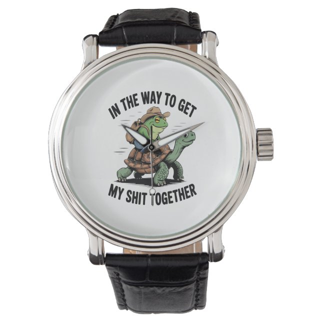 Reloj De Pulsera Rana con tortuga de Gorra (Anverso)