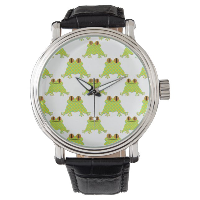 Reloj De Pulsera Rana Cute (Anverso)