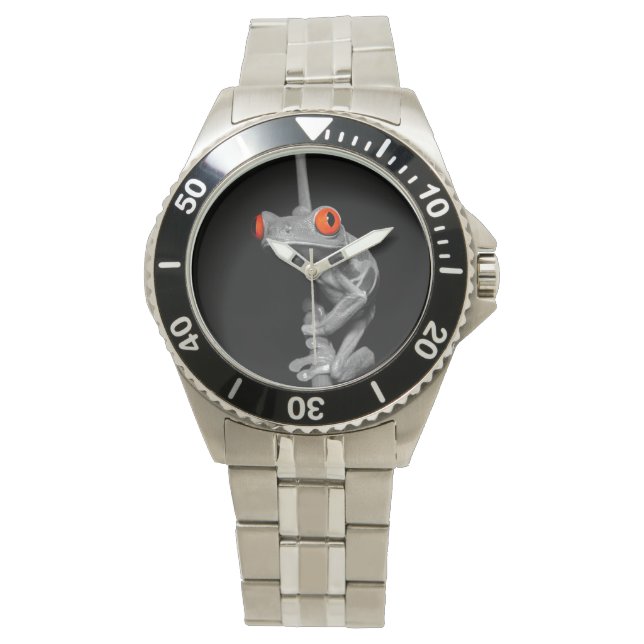 Reloj De Pulsera Rana de árbol de ojos rojos (Anverso)