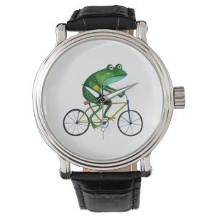 Reloj De Pulsera Rana En Bicicleta