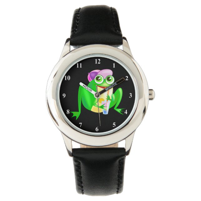 Reloj De Pulsera Rana feliz Fiesta (Anverso)