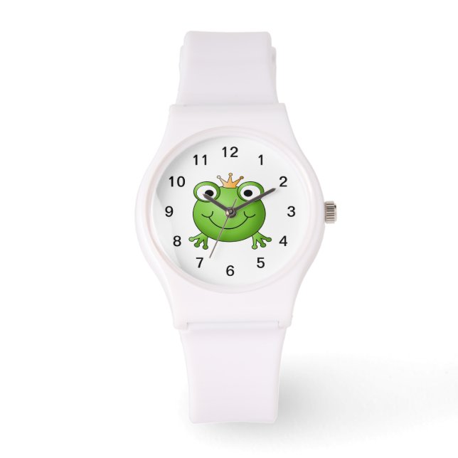 Reloj De Pulsera Rana Príncipe. Rana feliz. (Anverso)