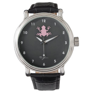 Reloj De Pulsera Rana rosa clara