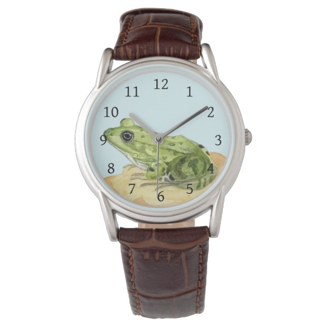 Reloj De Pulsera Rana verde (Anverso)