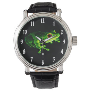 Reloj De Pulsera Rana verde
