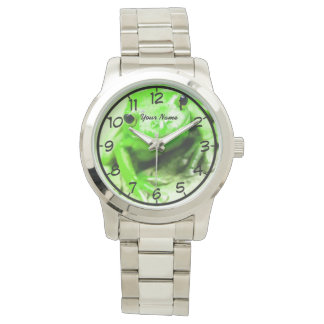 Reloj De Pulsera rana verde