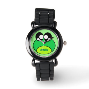 Reloj De Pulsera Rana verde kawaii