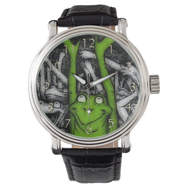 Reloj De Pulsera Ranas alentadoras (Anverso)