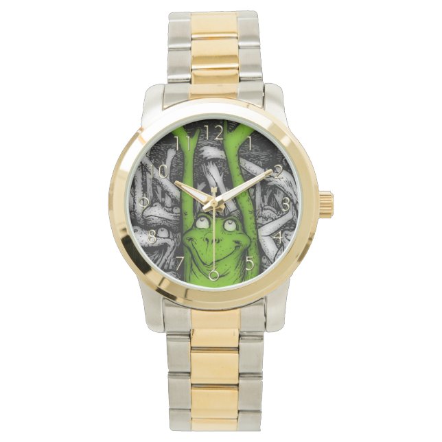 Reloj De Pulsera Ranas alentadoras (Anverso)