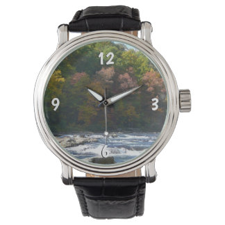 Reloj De Pulsera Rapids del río Ohiopyle en el otoño de Pensilvania