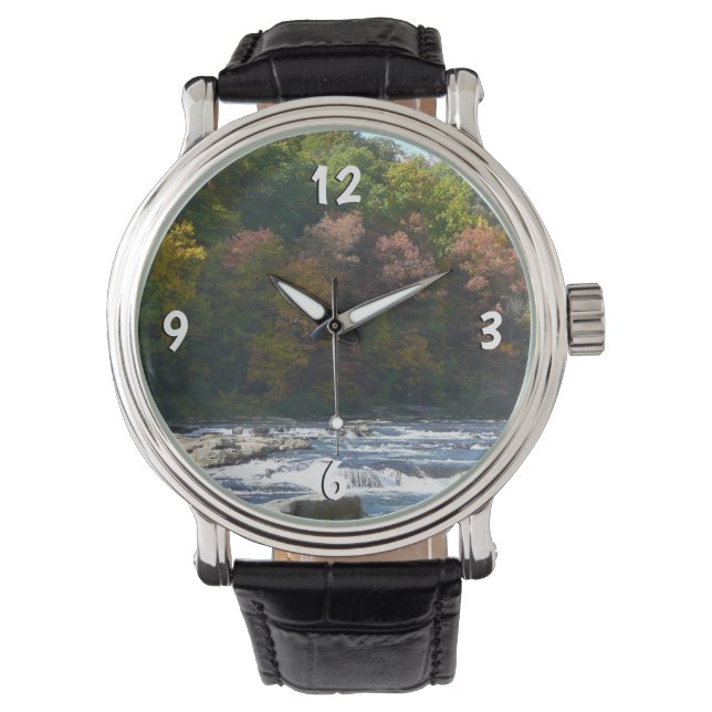 Reloj De Pulsera Rapids del río Ohiopyle en el otoño de Pensilvania (Anverso)