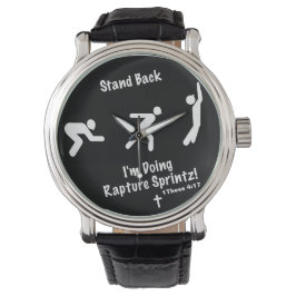 Reloj De Pulsera Rapture Sprintz! por Fay Goss Men's Vintage Black 