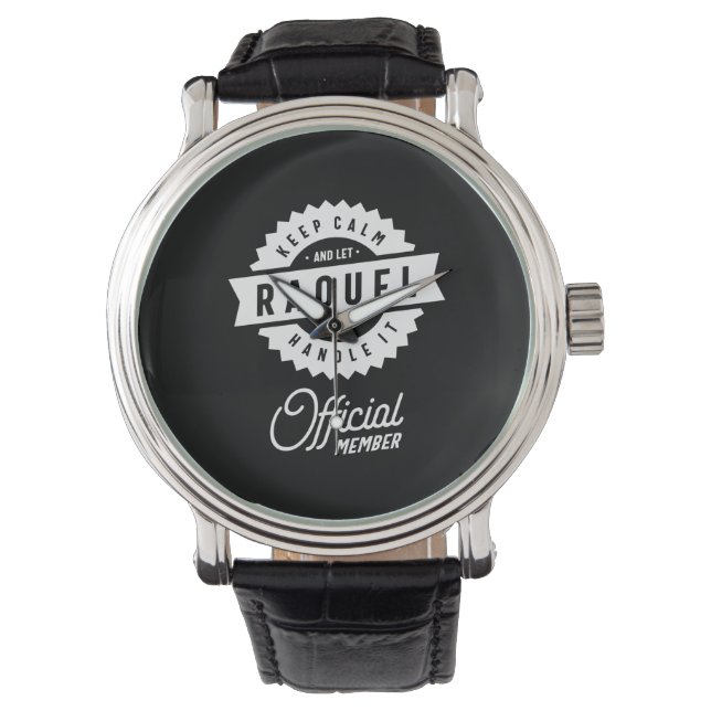 Reloj De Pulsera Raquel Personalizado Name Birthday Gift (Anverso)