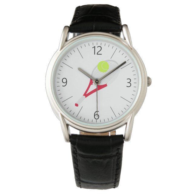 Reloj De Pulsera Raqueta de tenis y pelota de tenis (Anverso)