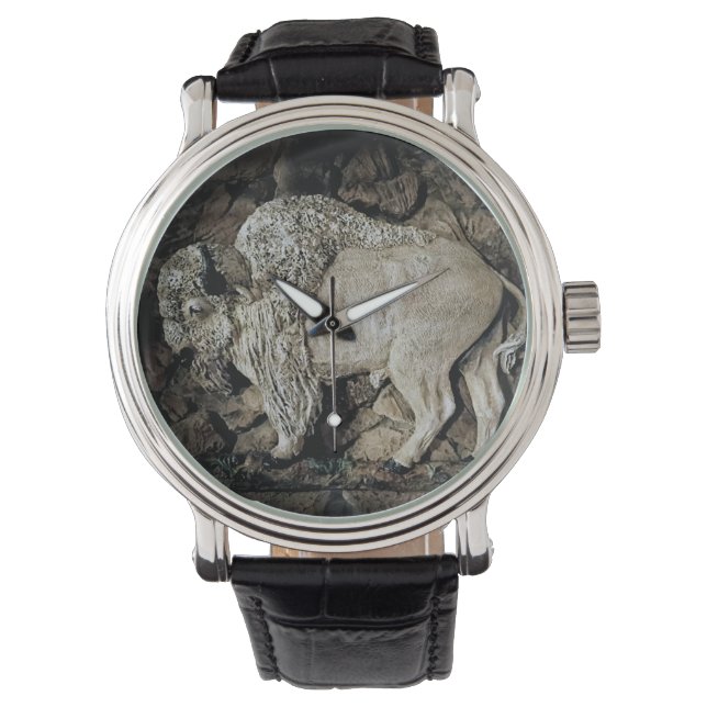 Reloj De Pulsera Rare "White Buffalo" original art Watch Watch (Anverso)