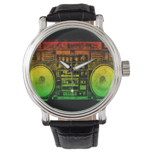 Reloj De Pulsera Rasta ghetto blaster