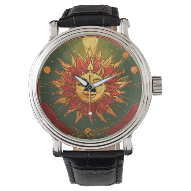 Reloj De Pulsera Rasta Sun (Anverso)