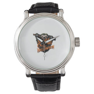Reloj De Pulsera Rastreramente se Arrastra Este Halloween - Camiset