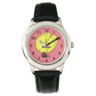 Reloj De Pulsera Ratón blanco con ilustracion personalizado de ques