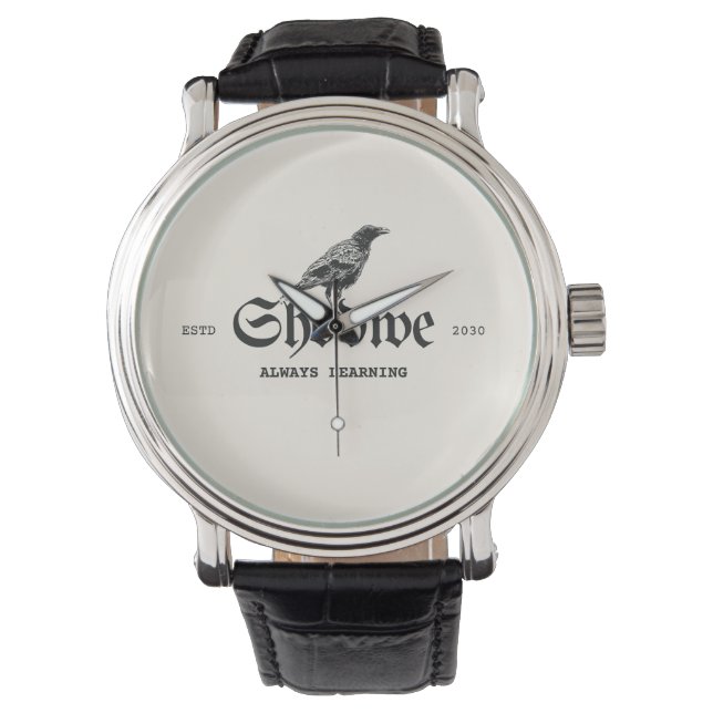 Reloj De Pulsera Raven Crest Siempre Aprendiendo (Anverso)