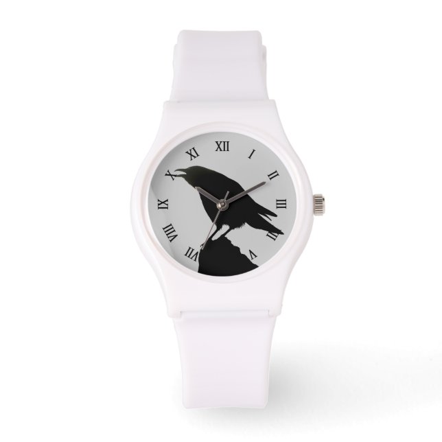 Reloj De Pulsera Raven Crow Wildlife Bird Raven Lover (Anverso)