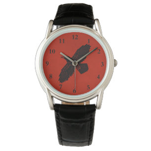 Reloj De Pulsera Raven en rojo