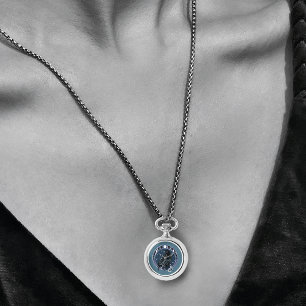 Reloj De Pulsera Raven Moon Phases Stars Blue