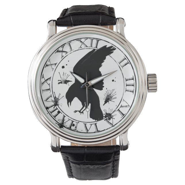 Reloj De Pulsera Raven Nevermore (Anverso)