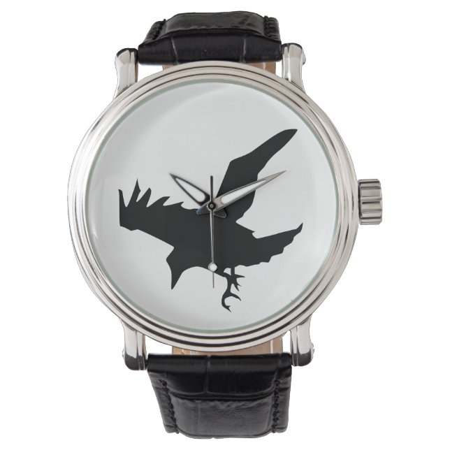 Reloj De Pulsera Raven Silhouette (Anverso)