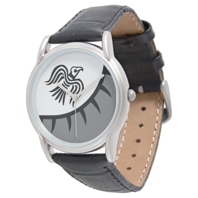 Reloj De Pulsera Raven Viking Banner (Angular)
