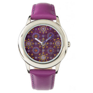 RELOJ DE PULSERA RAVENNA BYZANTINE MOSAIC, ESTRELLAS, PURPLE STARRR