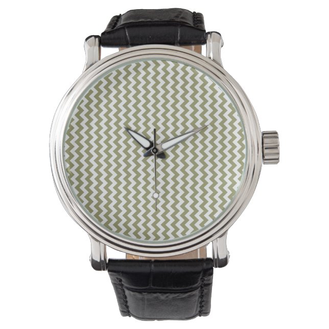 Reloj De Pulsera rayas aztecas de chevron de moda (Anverso)