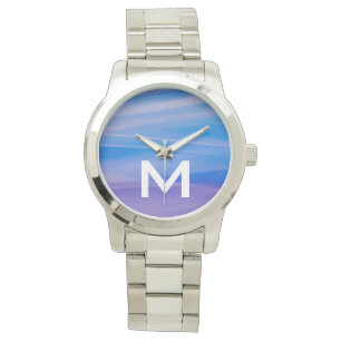 Reloj De Pulsera Rayas de color abstractas de pintura clara