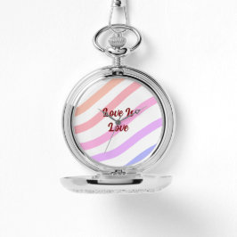 Reloj De Pulsera Rayas de colores arcoiris colores el amor pastel e