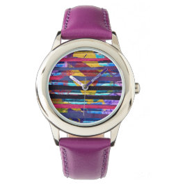 Reloj De Pulsera Rayas metálicas