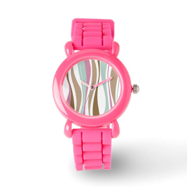 Reloj De Pulsera Rayas retro (Anverso)