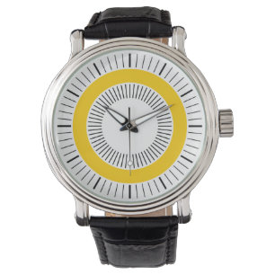 Reloj De Pulsera Rayos Concéntricos - Ámbar