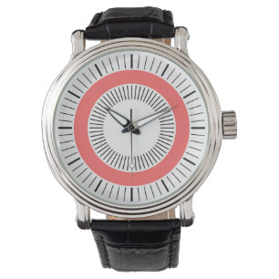 Reloj De Pulsera Rayos concéntricos - Rosa Tropical