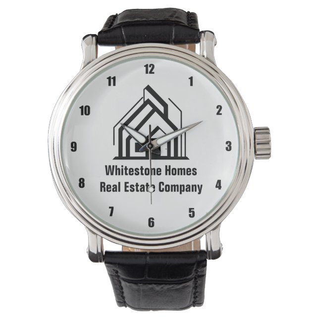 Reloj De Pulsera Real Estate Company Customized Realtor Logo (Anverso)