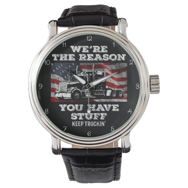 Reloj De Pulsera Reason You Have Stuff: Keep Truckin (Anverso)
