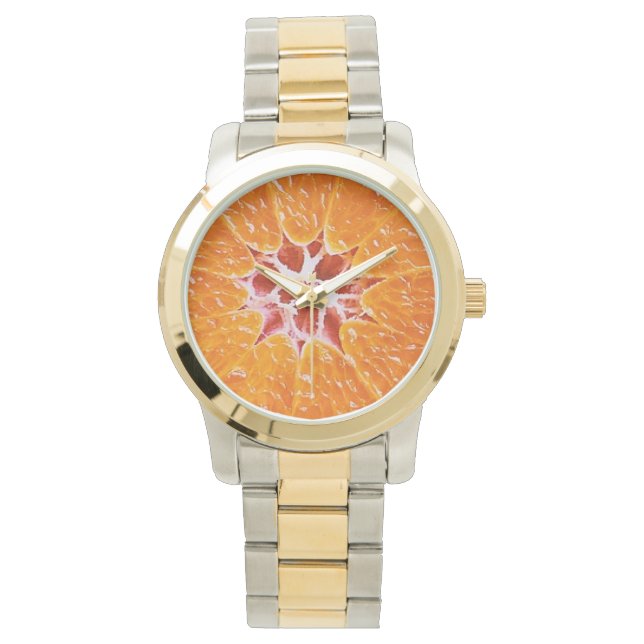Reloj De Pulsera rebanada de Naranja (Anverso)