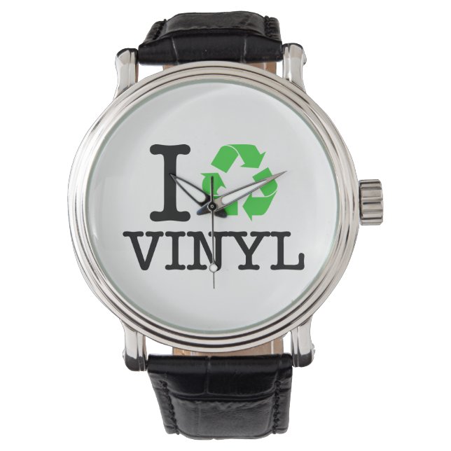 Reloj De Pulsera Reciclar vinilo (Anverso)