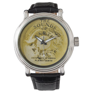 Reloj De Pulsera Récord de oro de la nave espacial Voyager