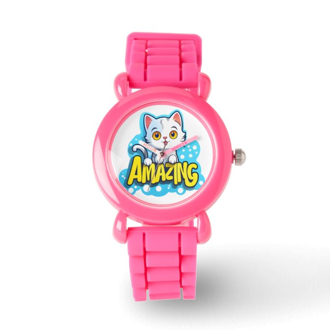 Reloj De Pulsera Recortar el control de gatos (Anverso)