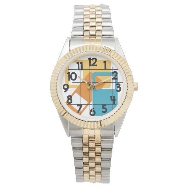 Reloj De Pulsera Rectángulos de cuadrícula (Anverso)