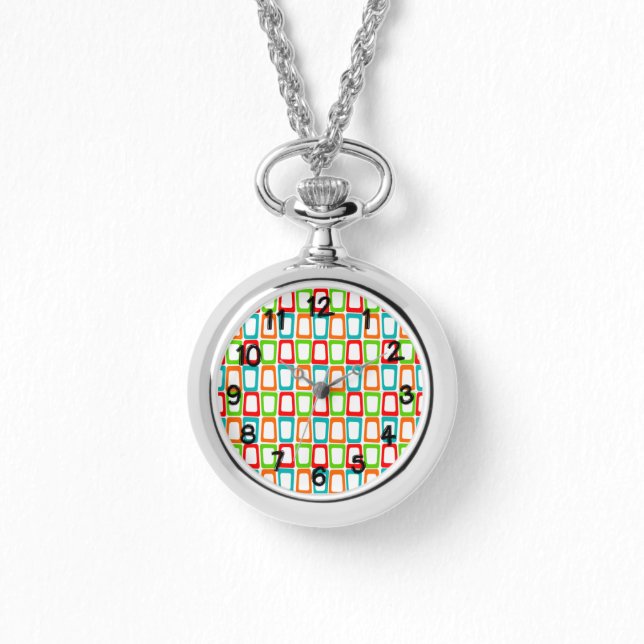 Reloj De Pulsera Rectángulos pequeños sesgados (Anverso)