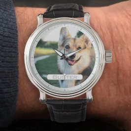 Reloj De Pulsera Recuerde a su Mascota con una foto en un