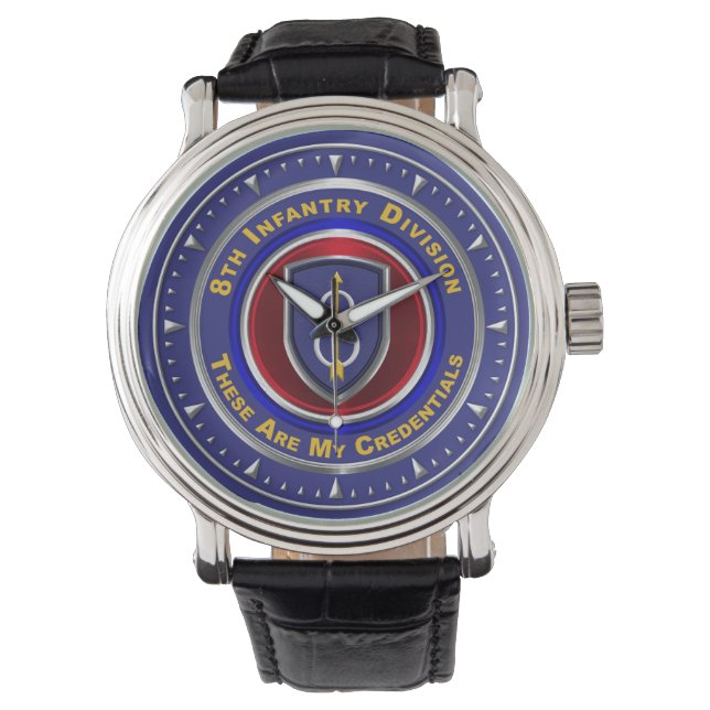 Reloj De Pulsera Recuerdo de la 8ª División de Infantería “Pathfind (Anverso)